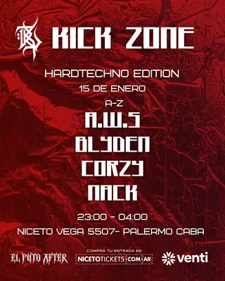 KICK ZONE HARD TECHNO EDITION at Niceto Bar