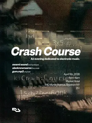 CRASH COURSE with Swami Sounds and gum.mp3 at Market Hotel CRASH COURSE with Swami Sounds and gum.mp3 at Market Hotel