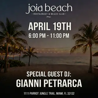 Gianni Petrarca Beach at Joia Gianni Petrarca Beach at Joia