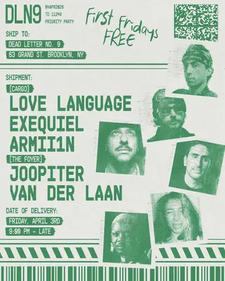 Love Language, Exequiel, Armii1n, Joopiter, Van Der Laan - Dead Letter No.9 at Cargo @ Dead Letter No. 9 Love Language, Exequiel, Armii1n, Joopiter, Van Der Laan - Dead Letter No.9 at Cargo @ Dead Letter No. 9