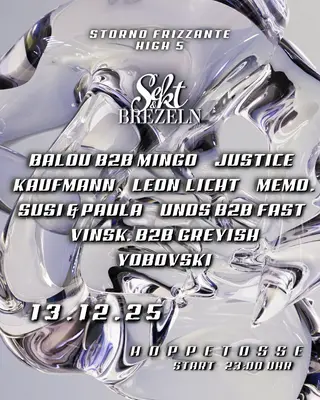 Sekt und Brezeln presents 'STORNO FRIZZANTE HIGH 5' at Hoppetosse