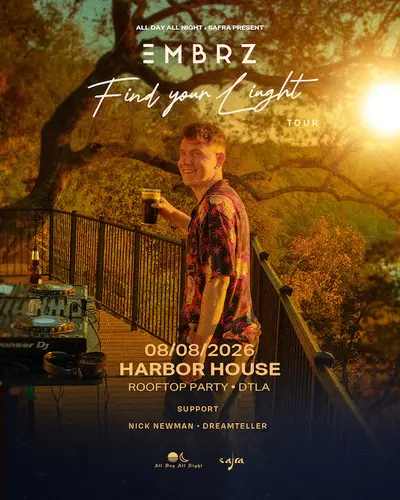 EMBRZ at Harbor House Rooftop - EDM event at Harbor House DTLA in Los Angeles