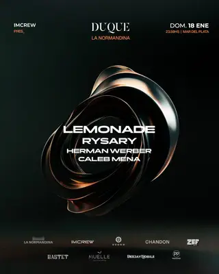 Lemonade & MORE ARTISTS - by IMCREW, MAR DEL PLATA at TBA - Duque Normandina, Mar del Plata