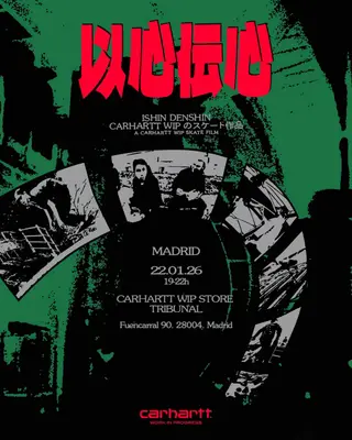 Carhartt wip: ISHIN DENSHIN premier at Carhartt WIP Store Madrid Tribunal