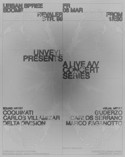 Unveyl #01 at B-Dome - EDM event at Urban Spree in Berlin