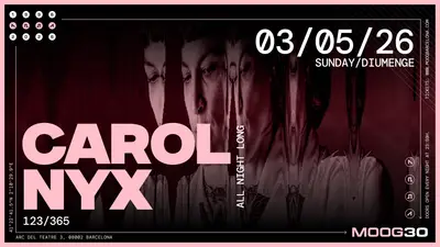 Carol Nyx - EDM event at Moog Club in Barcelona