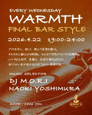 WARMTH at Music Cafe Bar One's