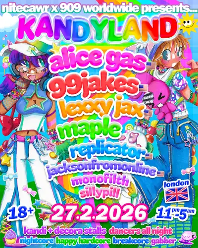 NITECAWR X 909 WORLDWIDE: KANDYLAND - EDM event at Vauxhall Arches in London