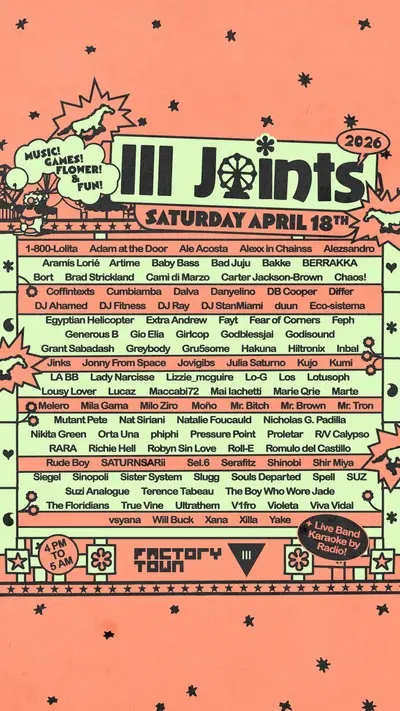 III Joints 2026 - EDM event at Factory Town in Miami