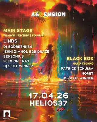 Ascension with Linds, DJ SODBRENNEN, Jenni Zimnol B2B Draze, Patrick Schumm at Helios37 at Helios37