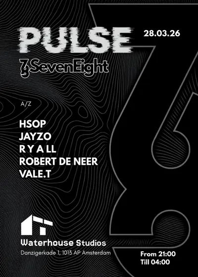 SevenEight PULSE - EDM event at Waterhouse Studios in Amsterdam