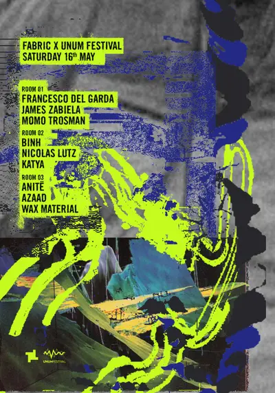 fabric: Francesco Del Garda, James Zabiela, Nicolas Lutz, Binh, Katya, AZAAD, Wax Material - EDM event at fabric in London