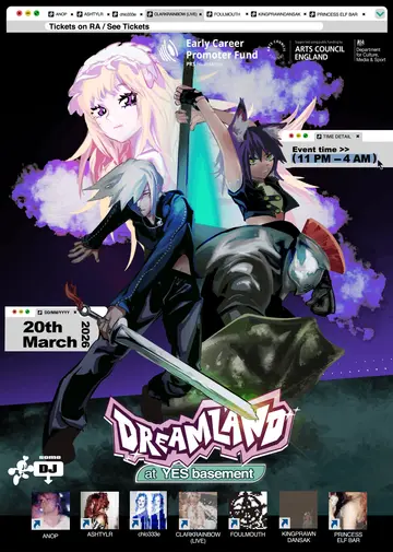 DREAMLAND W/ CLARKRAINBOW at Yes DREAMLAND W/ CLARKRAINBOW at Yes