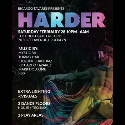 HARDER BALL 2-28-2026 - EDM event at The Chocolate Factory in New York