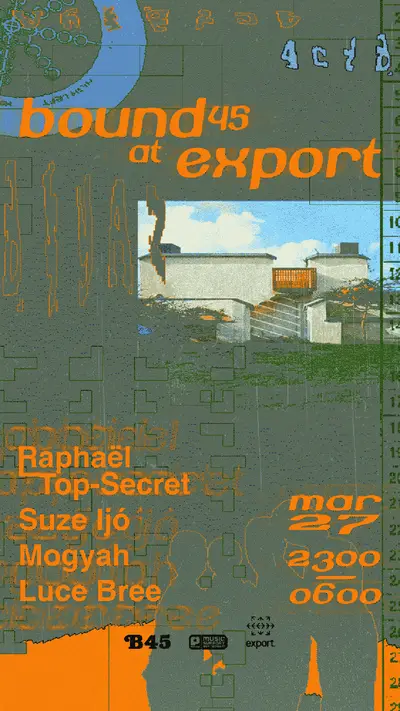 Bound45 W/ Raphaël Top-Secret & Suze Ijo - EDM event at export in Rotterdam