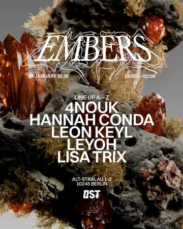 (5€) Embers - Sunday Evening Rave at OST (5€) Embers - Sunday Evening Rave at OST