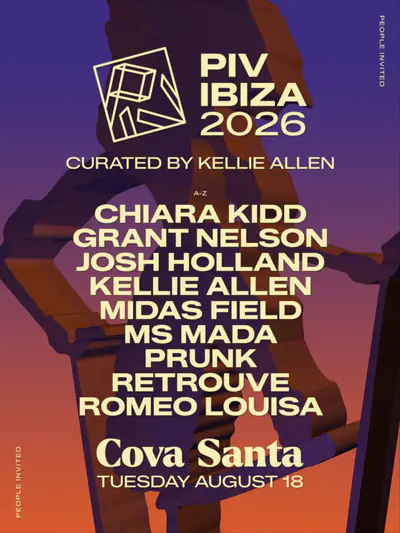 PIV IBIZA TUESDAYS - August 18 - EDM event at Cova Santa in Ibiza