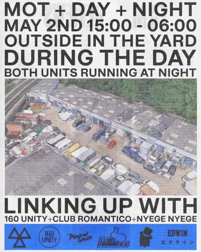 M.O.T pres. Day  Night (Open Air) sign up link below - EDM event at M.O.T in London