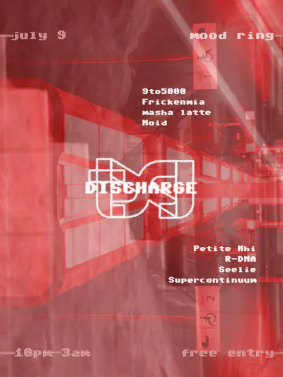 DISCHARGE: An Experiment - EDM event at Mood Ring in New York