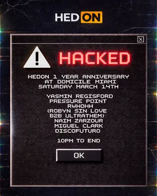 Hedon 1 YEAR ANNIVERSARY at Domicile Hedon 1 YEAR ANNIVERSARY at Domicile