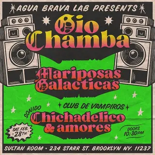 Gio Chamba, Mariposas Galacticas. Club de Vampiros con Sonido Chichadelico & Amores at The Sultan Room