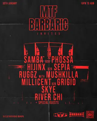 MTF x BARBARIC at Green Works