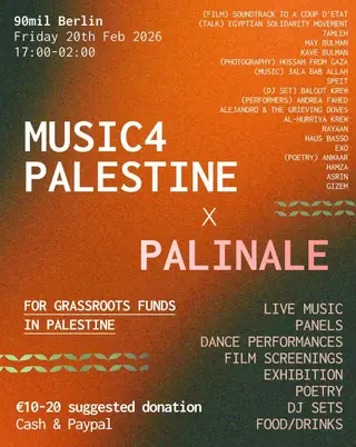 MUSIC4PALESTINE x PALINALE at 90mil