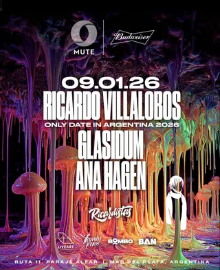 Ricardo Villalobos & MORE ARTISTS - by MUTE, MAR DEL PLATA at TBA - Mute - Club de Mar, Mar del Plata