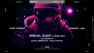 DESIRE - Weekly Thursday After Party - SPECIAL GUEST - EDM event at Union Club, Vauxhall in London
