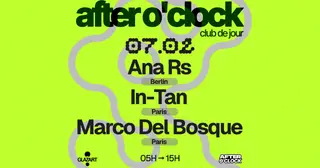 AFTER O'CLOCK: Ana Rs - Marco del Bosque - In-Tan at Glazart AFTER O'CLOCK: Ana Rs - Marco del Bosque - In-Tan at Glazart