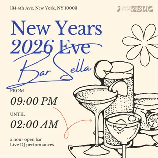 Bar Sella NYE 2026 at Bar Sella