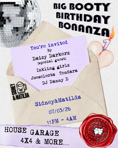 Big Booty Birthday Bonanza - EDM event at Sidney & Matilda in Paris
