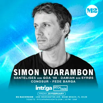 Simon Vuarambon at M2 Miami Simon Vuarambon at M2 Miami