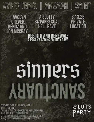 Sinners Sanctuary: Rebirth and Renewal (A Pagan Spring Equinox Rave) - EDM event at TBA - Wicker Park in Los Angeles