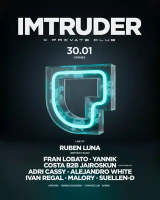 IMTRUDER - 30 Enero at X Private Club