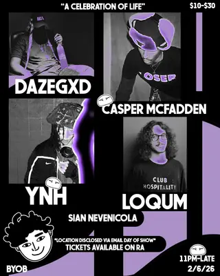 Celebration of Life feat. Yesterdayneverhappened, Dazegxd, Casper McFadden at TBA Celebration of Life feat. Yesterdayneverhappened, Dazegxd, Casper McFadden at TBA