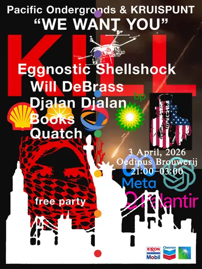 Pacific Ondergronds & KRUISPUNT free party #3 at Oedipus Brouwerij Pacific Ondergronds & KRUISPUNT free party #3 at Oedipus Brouwerij - EDM event at Oedipus Brewery in Amsterdam