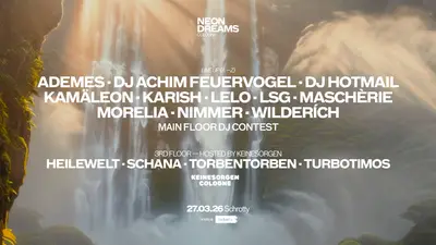 NEON DREAMS COLOGNE - EDM event at Schrotty in Cologne