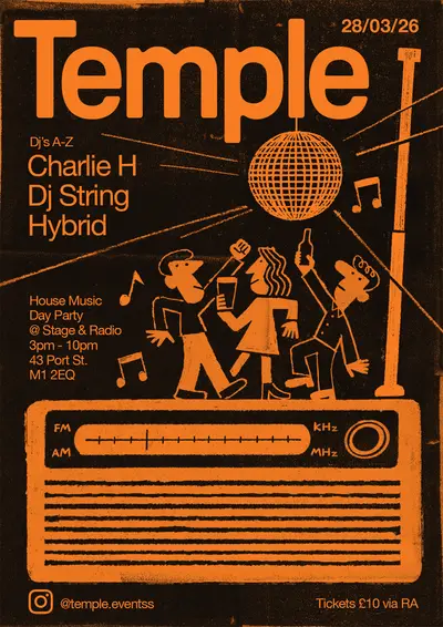 TEMPLE - EDM event at Stage and Radio in Manchester