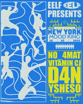 EELF Presents: NEW YORK with No_4mat, D4N, Vitamin CJ and ysheso__ at Mood Ring EELF Presents: NEW YORK with No_4mat, D4N, Vitamin CJ and ysheso__ at Mood Ring