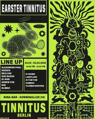 Easter Tinnitus (10€) at Nina Bar Easter Tinnitus (10€) at Nina Bar