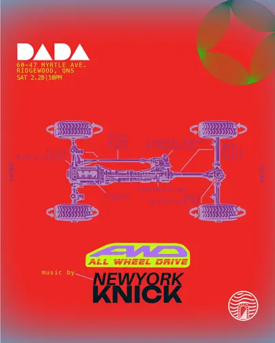 AWD: All Wheel Drive - EDM event at Dada in New York City