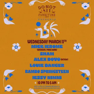 Mick Jerome [Watergate / Pikkie Sound] at Do Not Sit On The Furniture