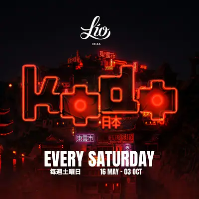 KŌDŌ - EDM event at Lio Ibiza in Ibiza