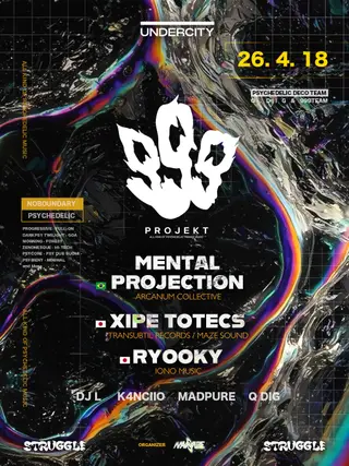 999 Projekt Invites Xipe Totecs & Mental Projection at UNDERCITY