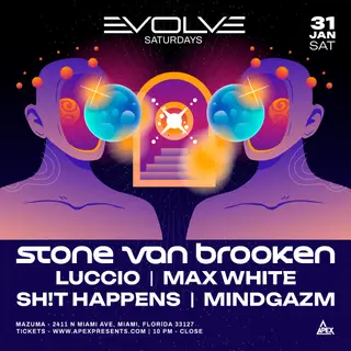 Evolve Saturdays presents Stone Van Brooken (18+ Event) at Mazuma