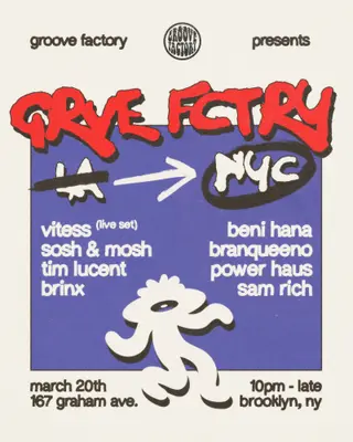 Groove Factory NYC: Vitess New York City 2026 | Lineup & Event Details - EDM news article