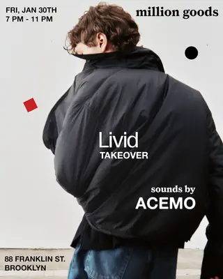 livid launch party at mg with AceMo at Million Goods