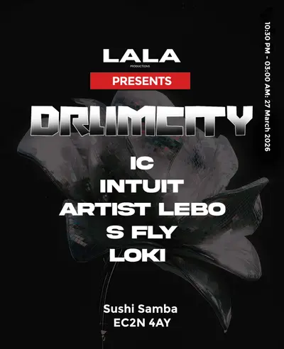 DRUMCITY - EDM event at Sushisamba - London Heron Tower in London