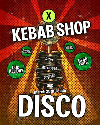 The Kebab Shop Disco - EDM event at The New Cross in Manchester